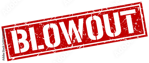 blowout square grunge stamp