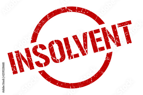 insolvent stamp