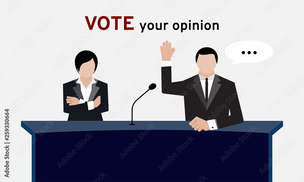 Attendees or authorized people in suit hand up over head and arm folding for election and hand vote in conference room or meeting room to achieve about dealing and agreement with wording Vote topic Attendees or authorized people in suit hand up over head and arm folding for election and hand vote in conference room or meeting room to achieve about dealing and agreement with wording Vote topic