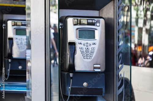 modern payphone