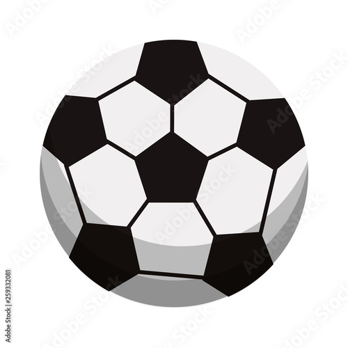 Soccer ball sport cartoon
