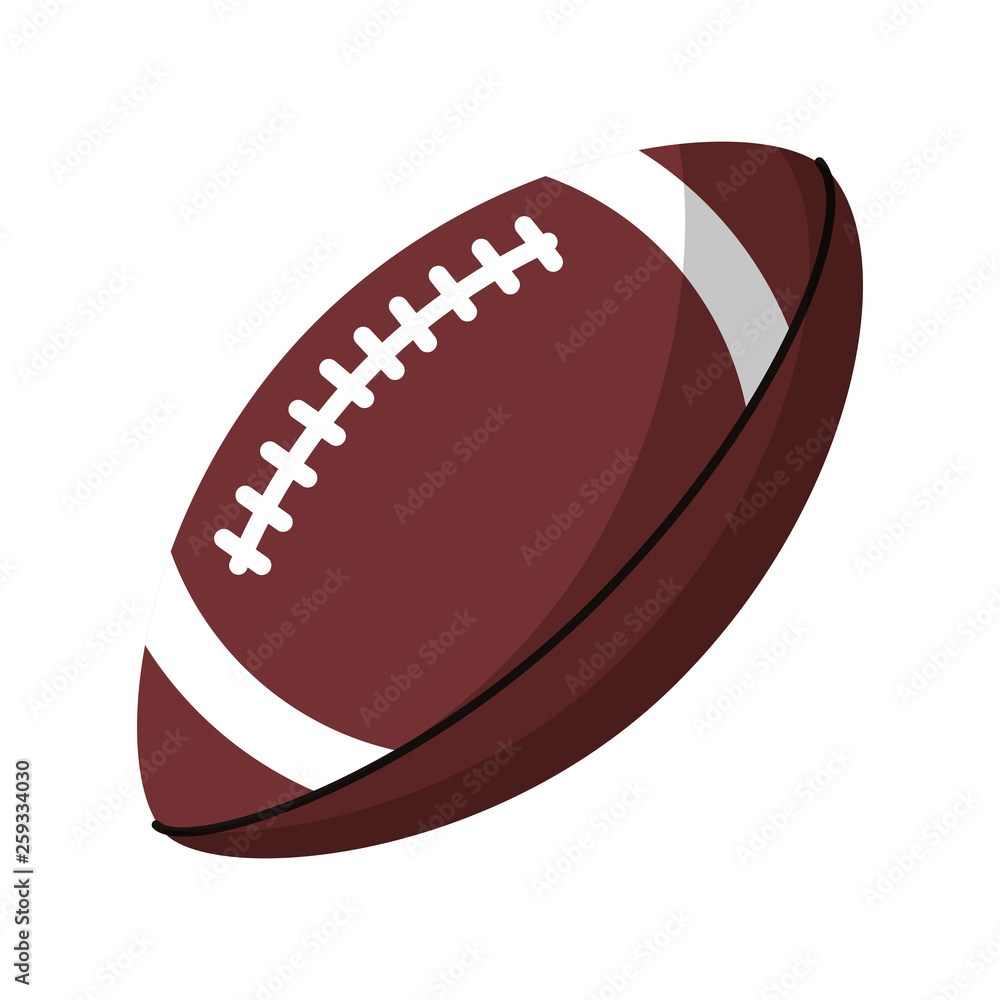 American football ball cartoon isolated American football ball cartoon isolated