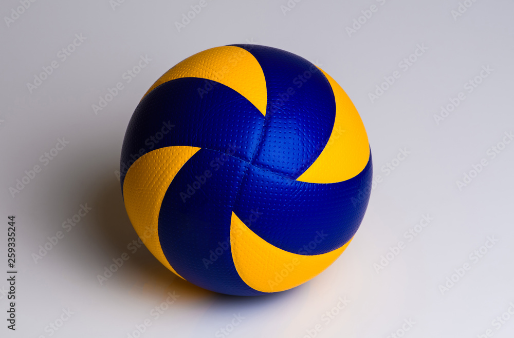 volleyball ball on grey background. Stock Photo Adobe Stock