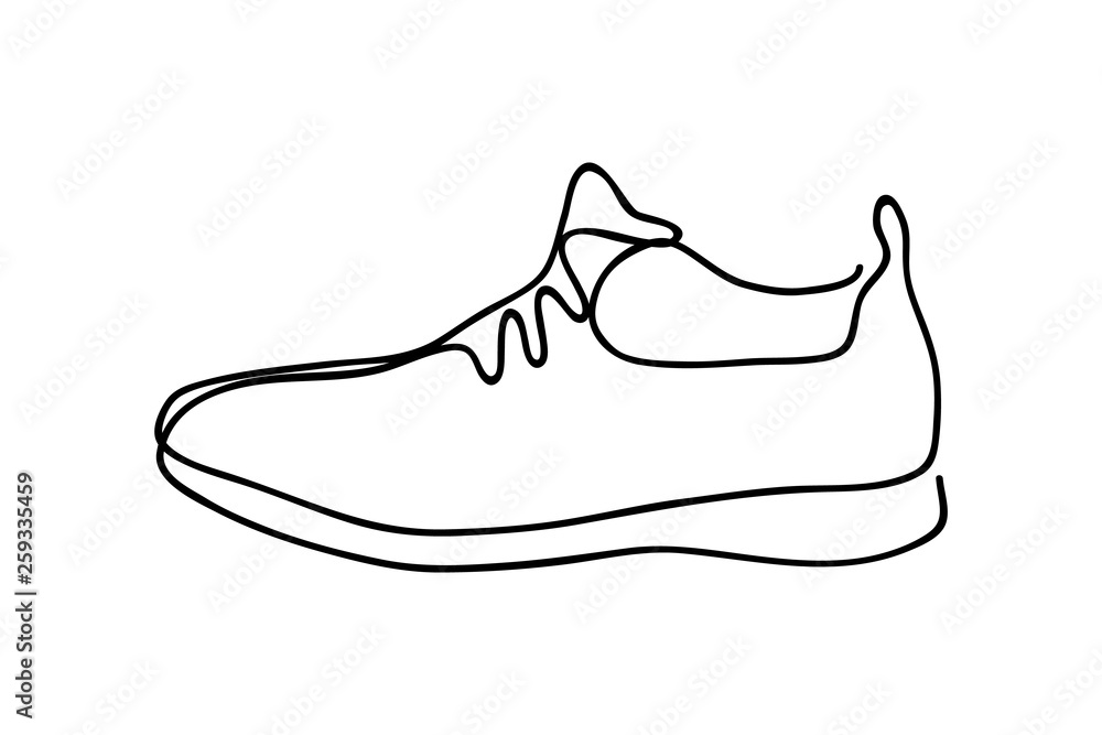 sneakers icon, vector illustration