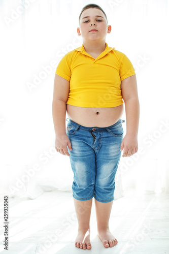 A child with overweight  photo
