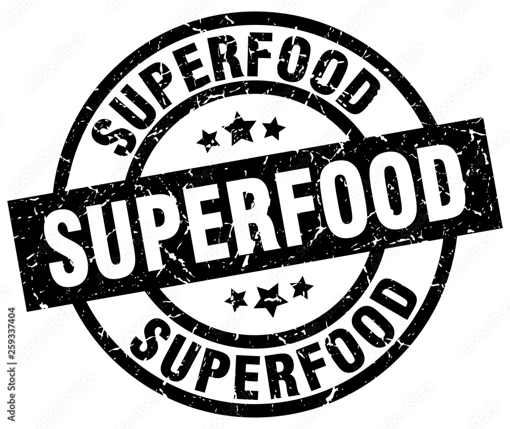 superfood round grunge black stamp superfood round grunge black stamp