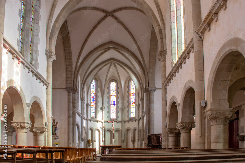 Châteauneuf-du-Faou Chœur de la chapelle Notre-Dame des Portes. Finistère. Bretagne	