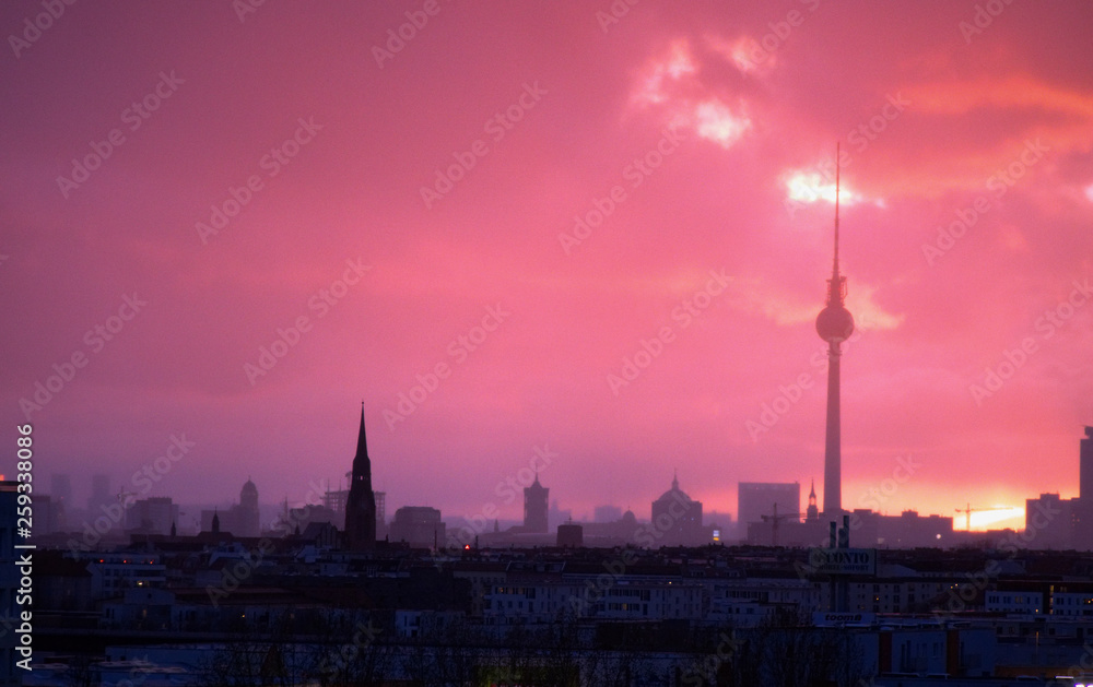 Skyline Berlin mit Fernsehturm