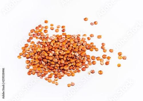 Red seeds of organic quinoa - Chenopodium quinoa
