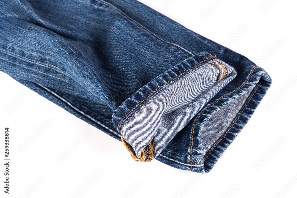 jeans on isolated background