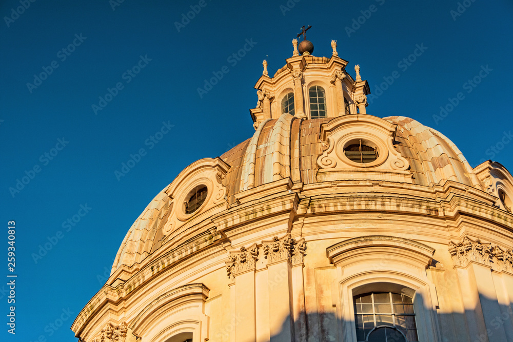 Fototapeta premium Saint Mary of Loreto church in Rome
