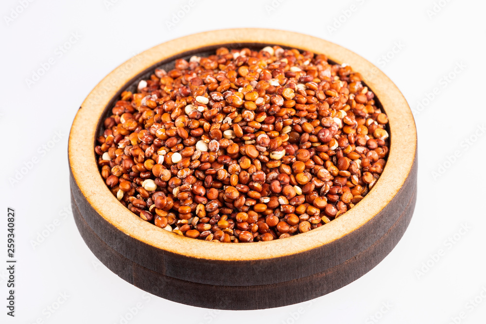 Red seeds of organic quinoa - Chenopodium quinoa Red seeds of organic quinoa - Chenopodium quinoa