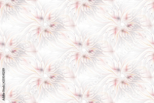 Modern abstract seamless pattern. Geometric background. Fractal, spiral, curl © BashevaOlga