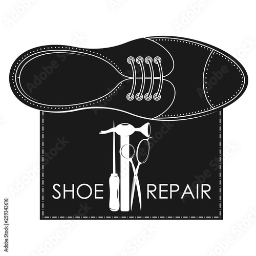 Shoe repair design with various tools