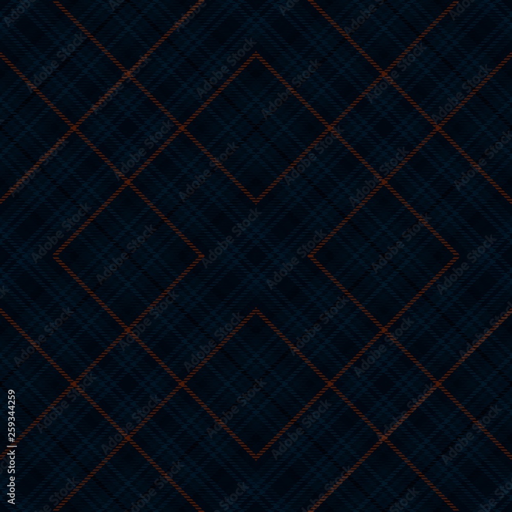 Fototapeta premium Fabric diagonal tartan, pattern textile, backdrop.