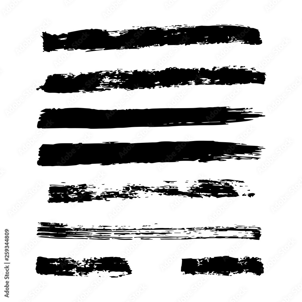 Vector ink and paint textures set. Grungy hand drawn stripes, decorative background Vector ink and paint textures set. Grungy hand drawn stripes, decorative background