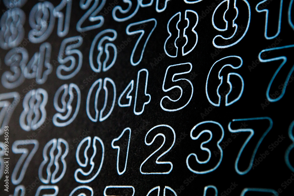Background of numbers. from zero to nine. Mathematical equations and formulas .1, 2, 3, 4, 5, 6, 7, 8, 9, 10, logo design Background of numbers. from zero to nine. Mathematical equations and formulas .1, 2, 3, 4, 5, 6, 7, 8, 9, 10, logo design