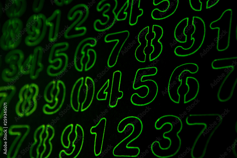 Background of numbers. from zero to nine. Mathematical equations and formulas .1, 2, 3, 4, 5, 6, 7, 8, 9, 10, logo design Background of numbers. from zero to nine. Mathematical equations and formulas .1, 2, 3, 4, 5, 6, 7, 8, 9, 10, logo design