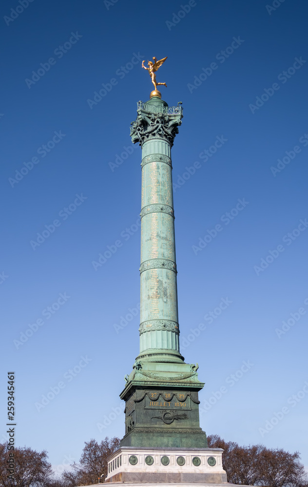 July Column at the Bastille square in Paris
