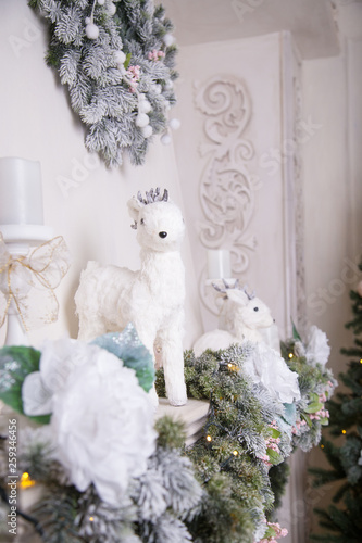Decorative deer Christmas tree
