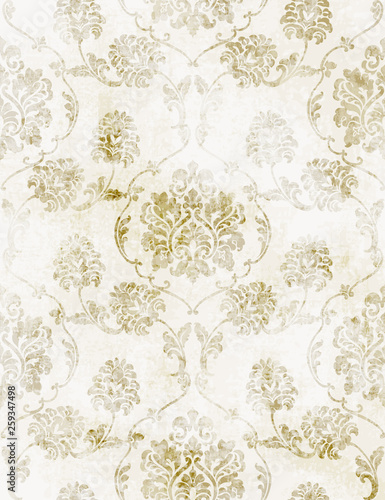 Royal Baroque texture pattern Vector. Floral ornament decoration. Victorian engraved retro design. Vintage grunge fabric decors. Luxury fabrics