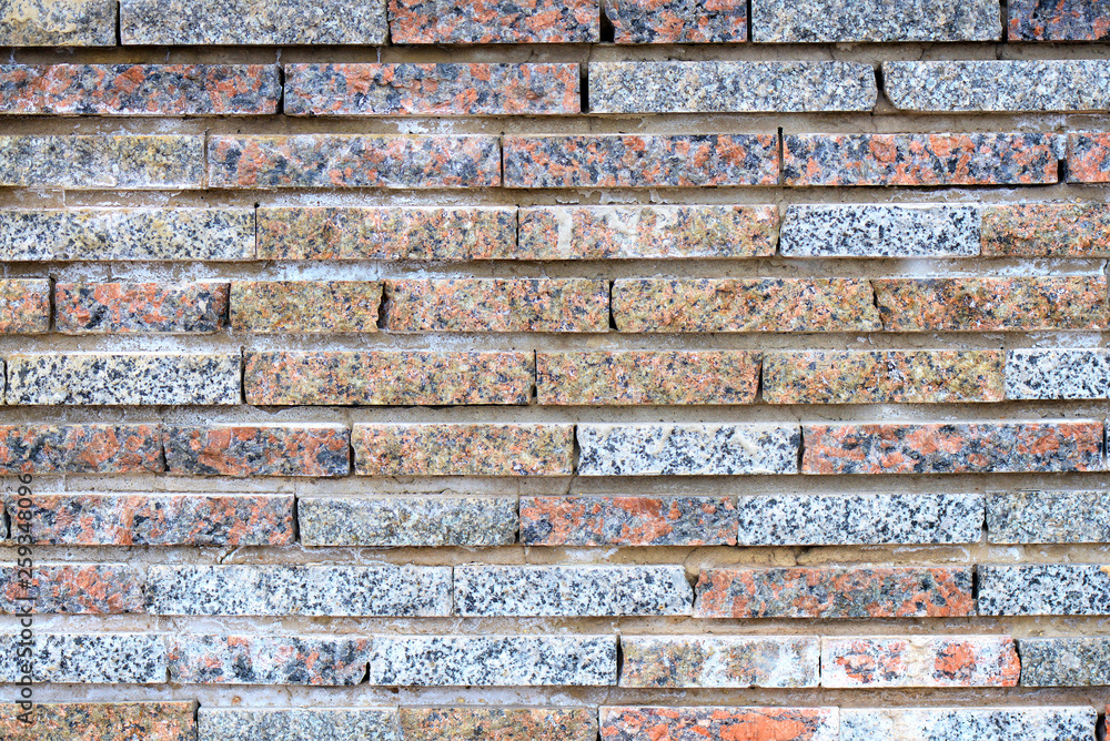 Background texture of multi-colored brick wall.Texture and Background concept.
