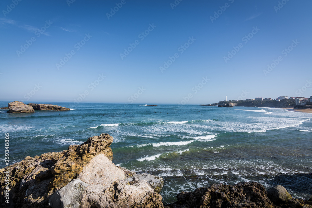 Vue sur la baie de Biarritz - Pays basque français