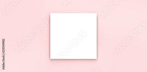 White papar blank brochure mock-up isolated white