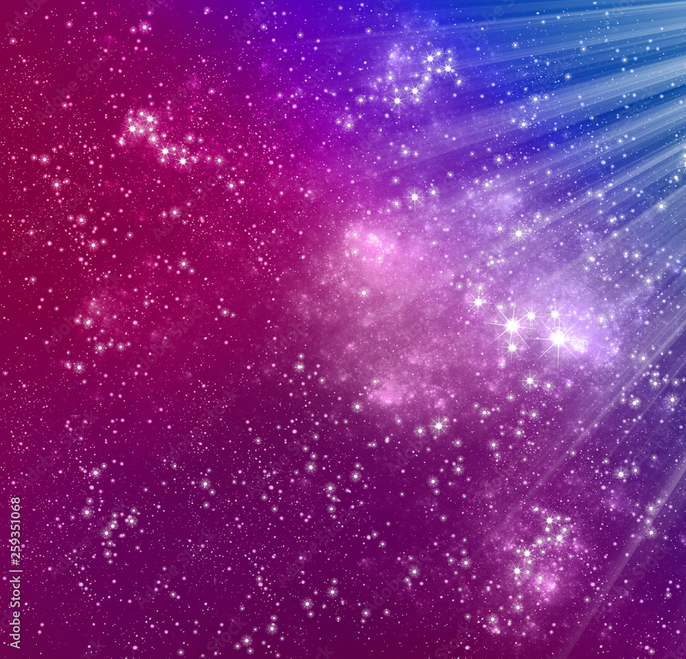 custom made wallpaper toronto digitalAbstract purple fantasy space background. Bright beautiful illustration with dark night sky and space in blue and purple color. Fractal art design.