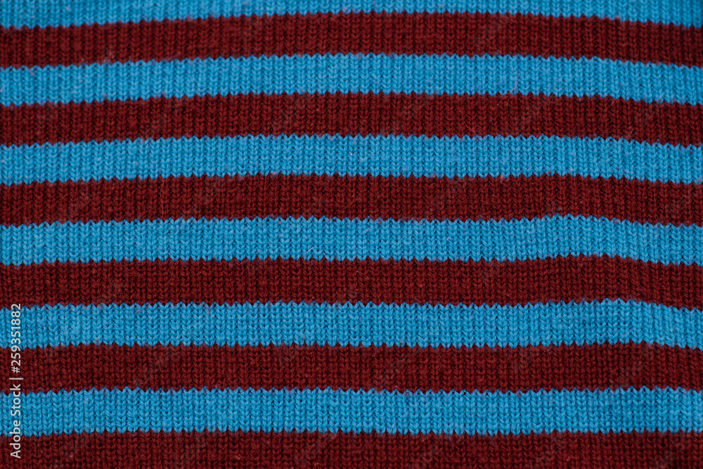 The texture of the striped fabric, cool colors The texture of the striped fabric, cool colors