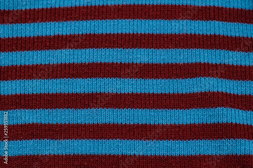 The texture of the striped fabric, cool colors