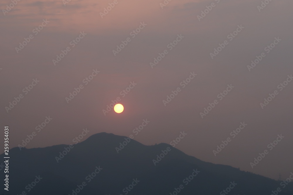 Fototapeta premium Hong Kong Sunset 