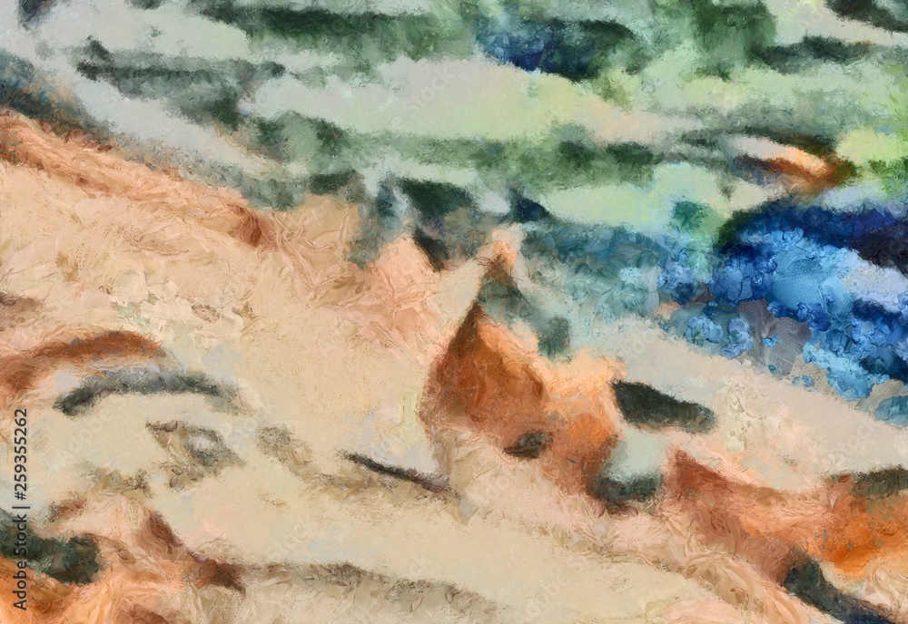 High quality detailed close up texture. Macro background in oil. Dry strokes of brush. Amazing beauty backdrop. Perfect pattern in vintage painting style.