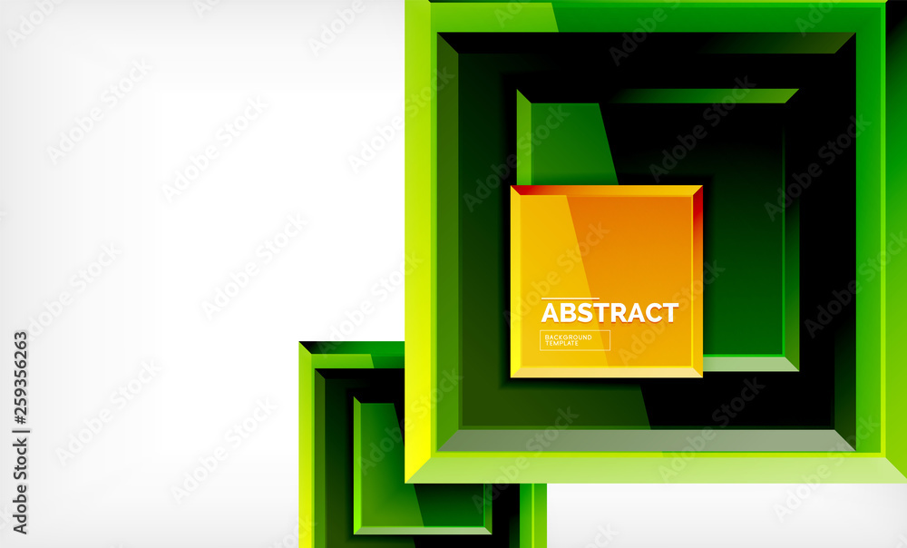 Square abstract background, glossy geometric design Square abstract background, glossy geometric design