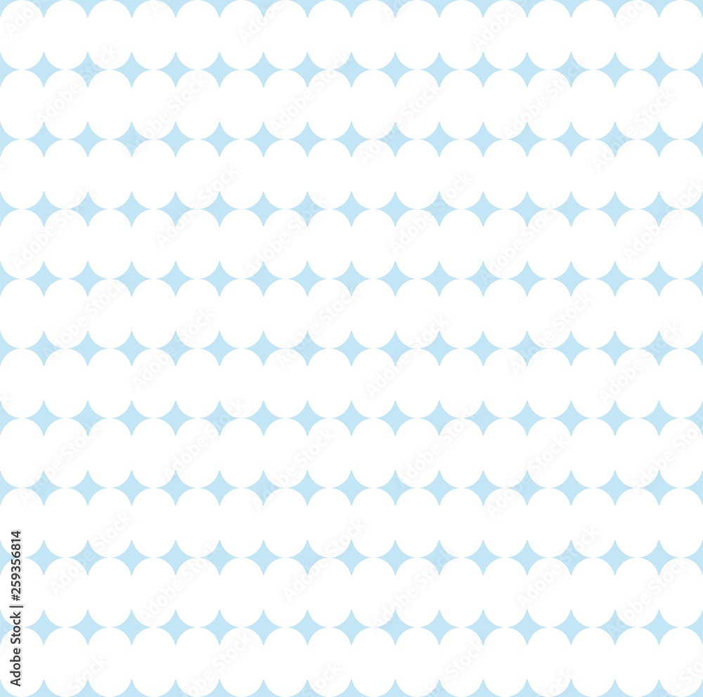 Vector geometric white and blue background. Design element for textiles, clothing, printing, packaging and other uses.