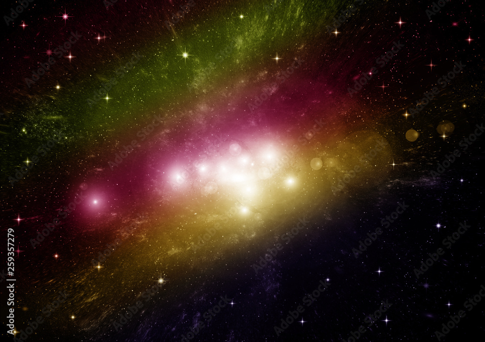 Obraz premium galaxy in a free space