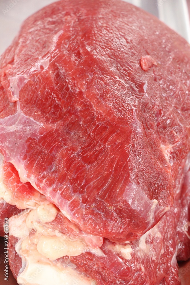 raw beef for cooking at the market raw beef for cooking at the market