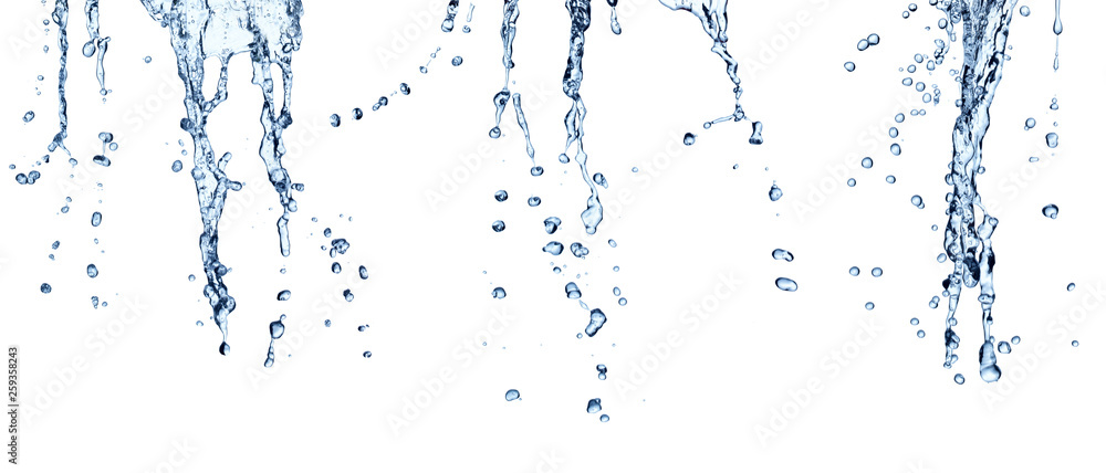 Fototapeta premium water splash drop blue liquid bubble