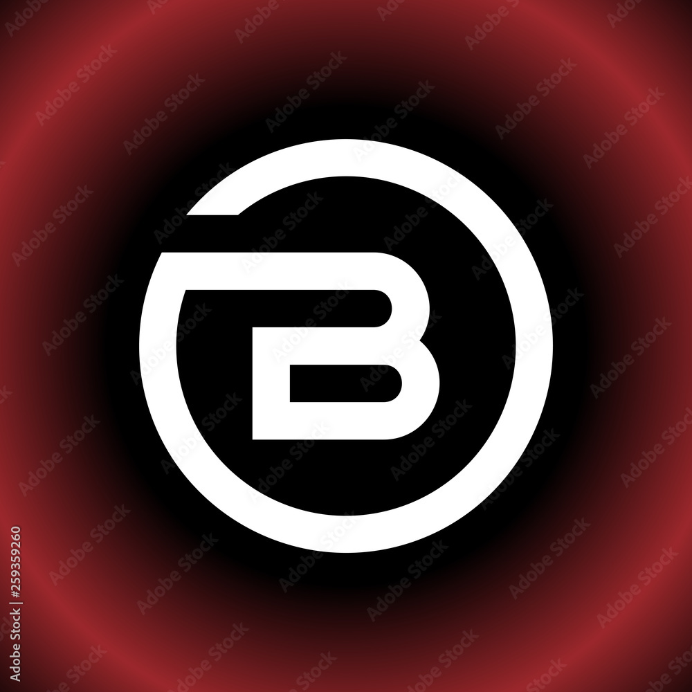 Circular Letter B OB DB Vector Logo Design Circular Letter B OB DB Vector Logo Design