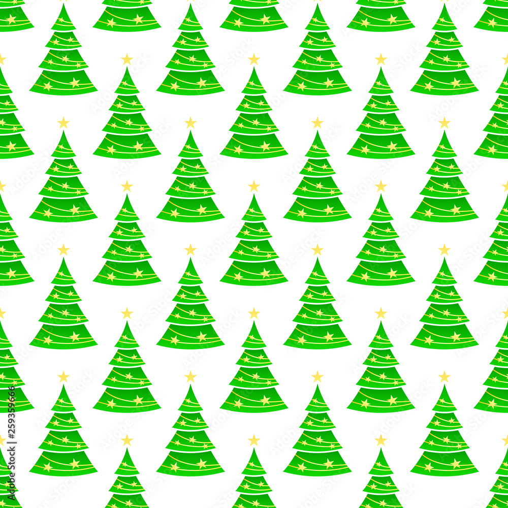 Striped christmas tree pattern