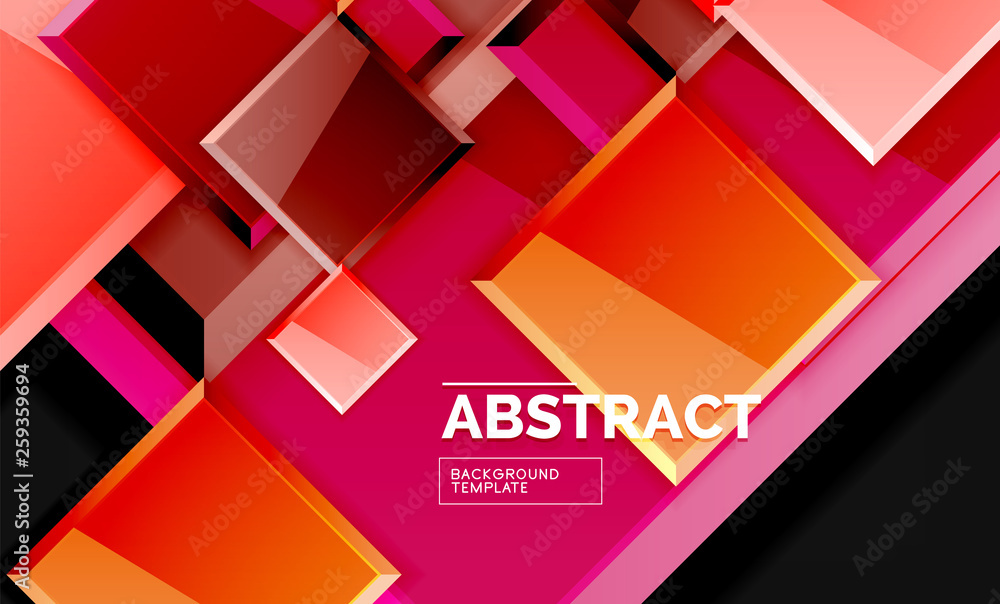 Fototapeta premium Shiny style geometric background
