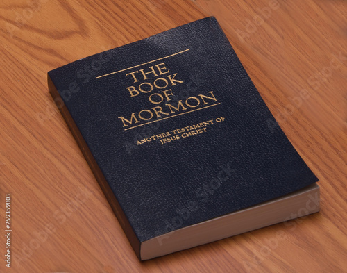 Billede på lærred Book of mormon used and read for spiritual inspiration and the affirmation of faith