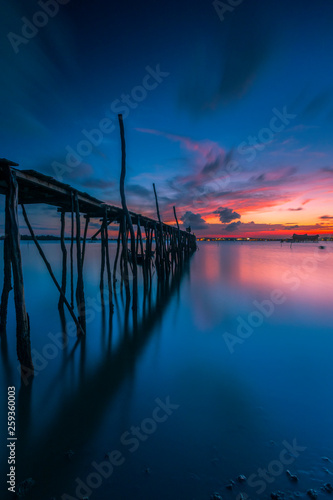 twilight, batam island, indonesia