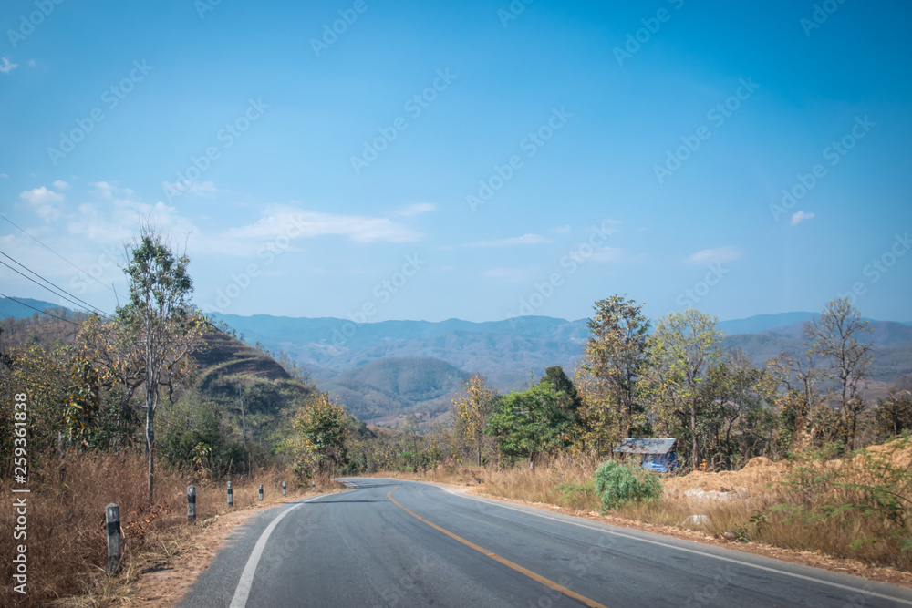 Rural road in Mea Jam, Chiangmai, north of thailand Rural road in Mea Jam, Chiangmai, north of thailand