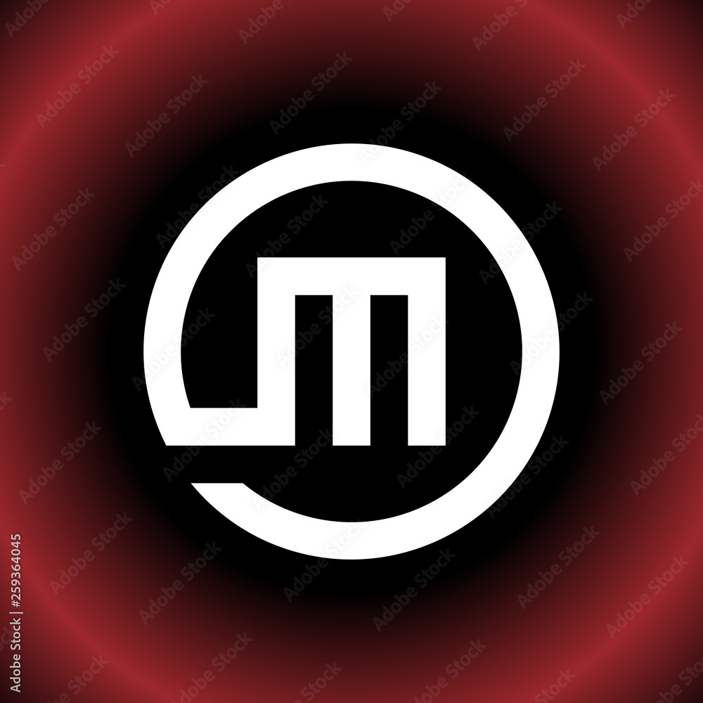 Circular Letter M MD MO Vector Logo Design Circular Letter M MD MO Vector Logo Design