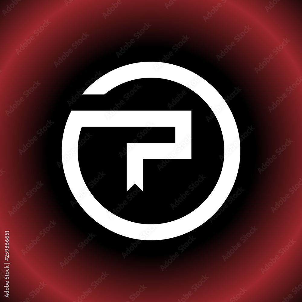 Circular Arrow Letter P OP PO PD DP Vector Logo Design Circular Arrow Letter P OP PO PD DP Vector Logo Design