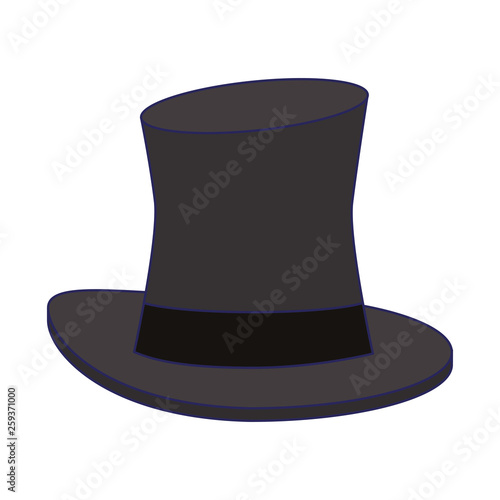 Magician hat cartoon isolated
