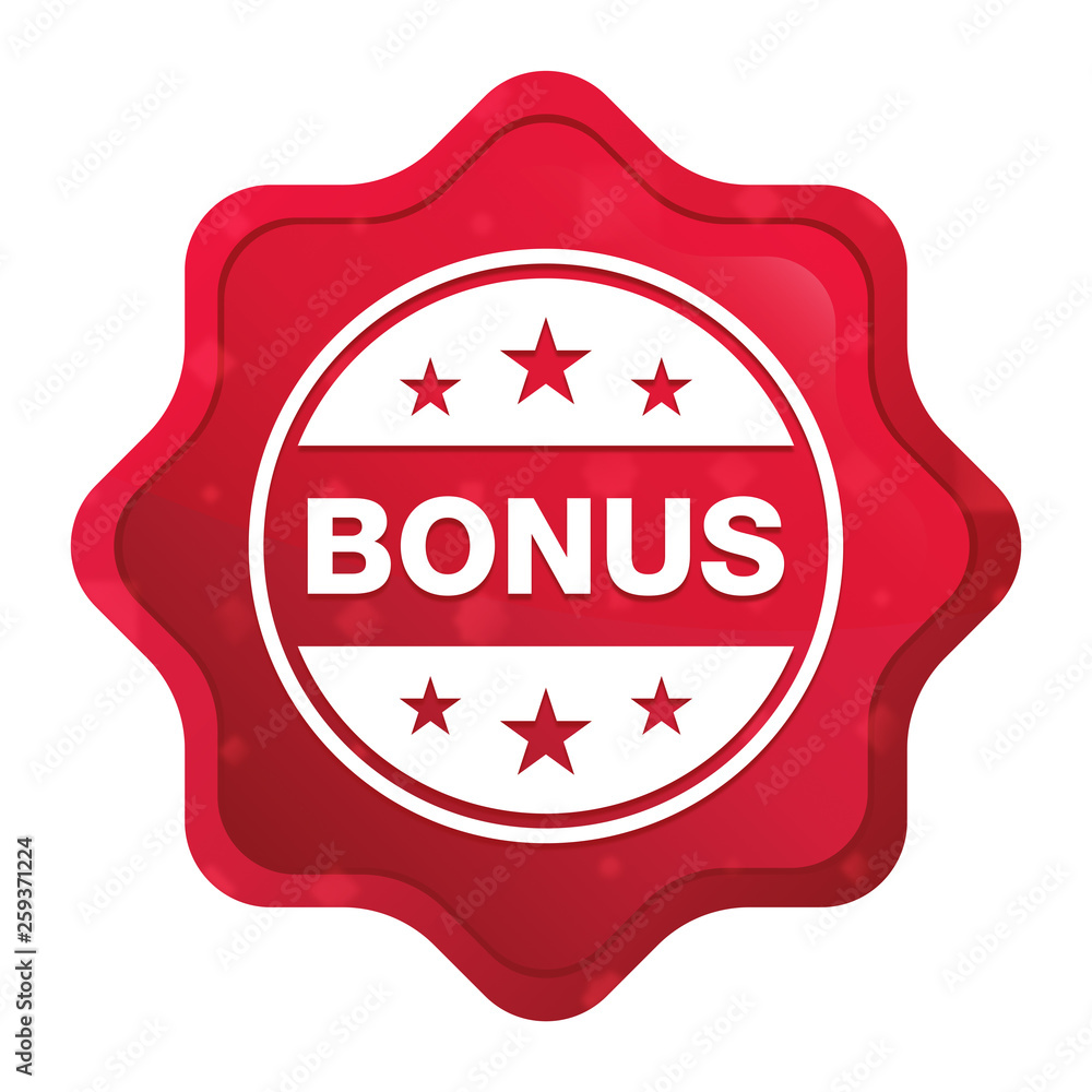 Bonus badge icon misty rose red starburst sticker button Bonus badge icon misty rose red starburst sticker button