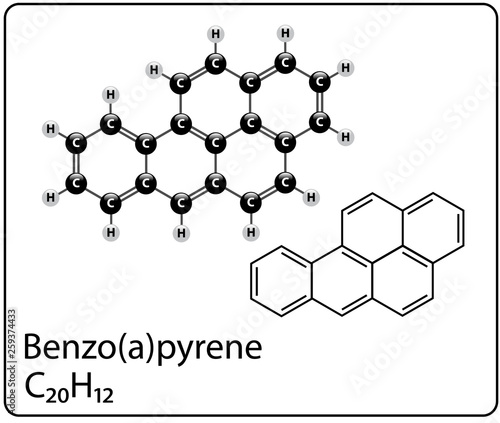 Benzo(a)pyrene Molecule Structure
