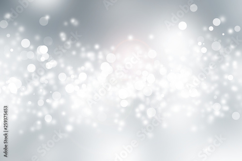 Fototapeta Naklejka Na Ścianę i Meble -  white blur abstract background. bokeh christmas blurred beautiful shiny Christmas lights